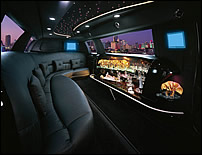 Super Stretch Lincoln Town Car Limousine Interior